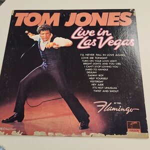 Tom Jones Live in Las Vegas at the Flamingo Vinyl Record Stereo Album Vintage